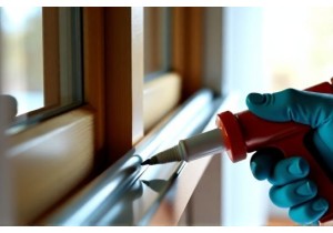 Patch Window Frame Gaps With Flexible Acrylic Caulk