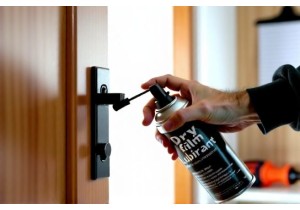 Lubricate Interior Door Hinges With Dry Film Spray