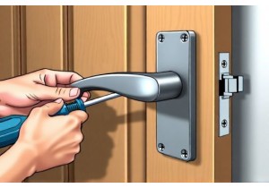 Attach Ergonomic Door Handle Without Damaging Existing Holes