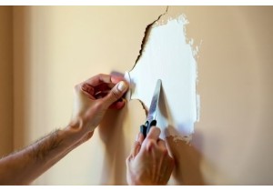 Small Drywall Hole Repair Without Mud or Sanding
