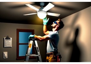 Securely Install Ceiling Fan Using Basic Tools