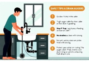 How to Use a Drain Auger Safely Without Damaging Your Pipes