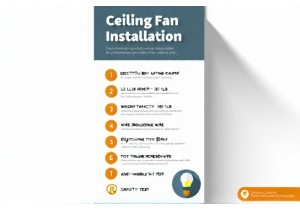 Ceiling Fan Installation Kit Checklist for Secure Mounting