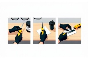 Safe Manual Blade Change Process for Standard Utility Knives