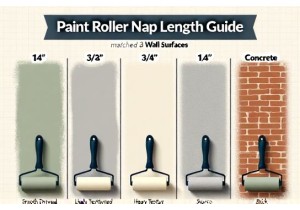 Paint Roller Nap Length Guide for Different Wall Surfaces