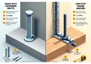 Heavy Duty Expansion Bolts Versus Light Duty Anchors