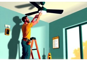 Install a Ceiling Fan Securely Using Basic Tools Only