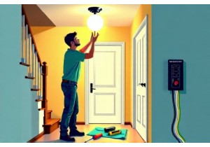 Energy Saving LED Lamp Replacement for Hallways and Stairs