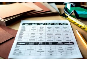 Sandpaper Grit Scale Reference Quick Lookup for Sanding S...
