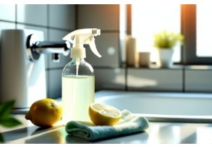 DIY White Vinegar Cleaner for Soap Scum